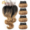 Indian Hair Bundles With Closure Transparent Closure With Bundles Loose Wave Bundles With Closure Weave Short Hair Extensions