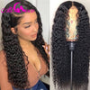 1B99 Ombre Mongolian Afro Kinky Curly Wig 180% Density Lace Front Human Hair Wigs For Black Women Pre Plucked Remy Wigs Ali Coco