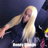 28 30 inch Honey Blonde Straight Wig Malaysian 613 Part HD Transparent Lace Front Human Hair Wigs For Black Women Pre Plucked