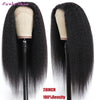 Kinky Straight Wig 13*4 Transparent Lace Front Wigs Indian Remy Hair Yaki Human Hair Wig &13*6 Transparent  lace Front Wigs