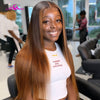 Ali Coco #4/30 Highlight Colored Human Hair Wigs Pre Plucked Ombre 13x4 Lace Frontal Wig Remy Human Hair Wigs For Black Women